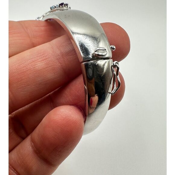 NWOT multi-gemstone designed bracelet in sterling silver! - Picture 5 of 14